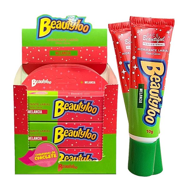 Face Beautiful - Hidratante Labial Beautyloo Melancia - 12un