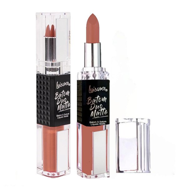 Luisance- Batom Duo Matte com Espelho L5311 Café