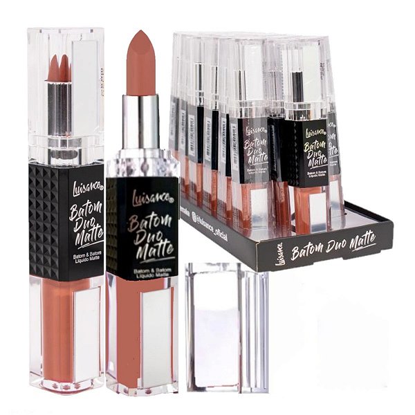 Luisance - Batom Duo Matte com Espelho Café - 18 Un