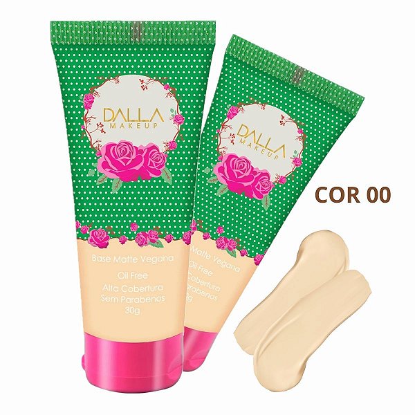 Dalla - Base Matte Vegano Peles Claras DL0904C - Cor 00