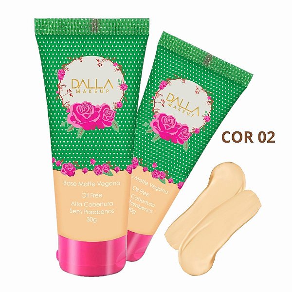Dalla - Base Matte Vegano Peles Claras DL0904C - Cor 02