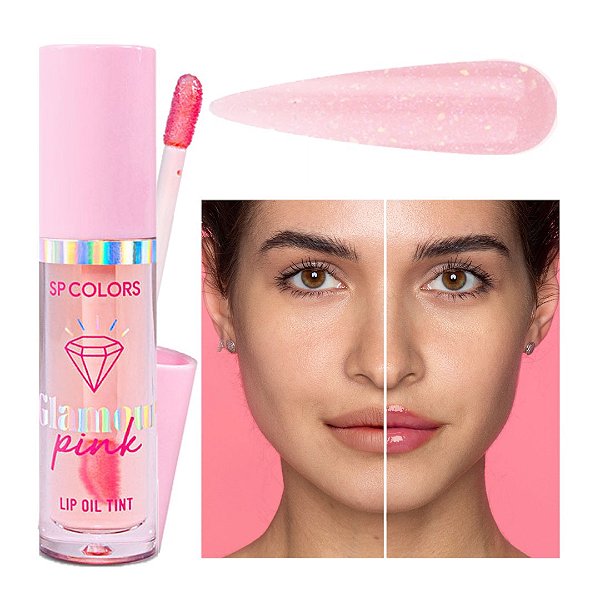 SP Colors - Lip Oil Tint Glamour Pink SP380 - 6 Und