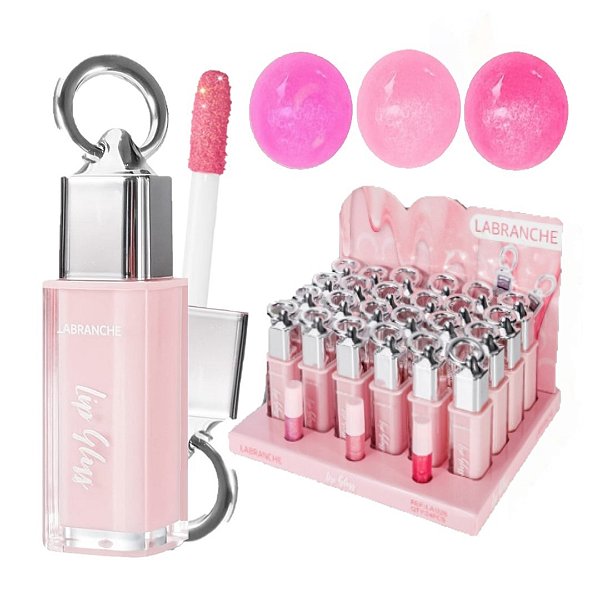 Labranche - Lip Gloss c/ Argola Glitter LA1226 - 24 Und