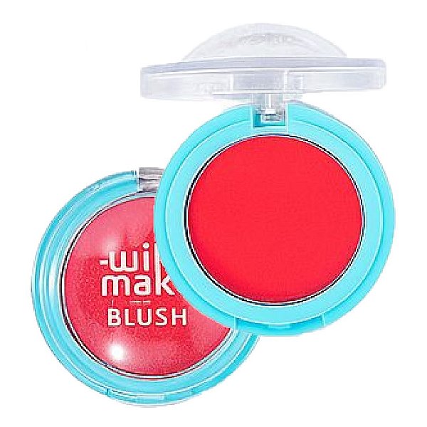 Miss Rose - Blush Compacto Moon Vermelho - Cor 03