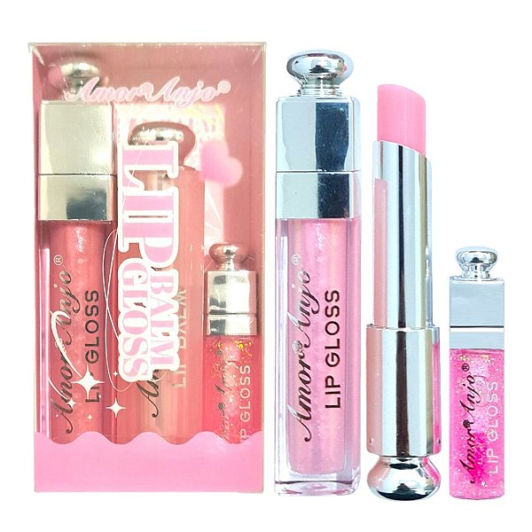 Amor Anjo - Kit 2 Glos e 1 Balm AMAB050 - 3 Kits