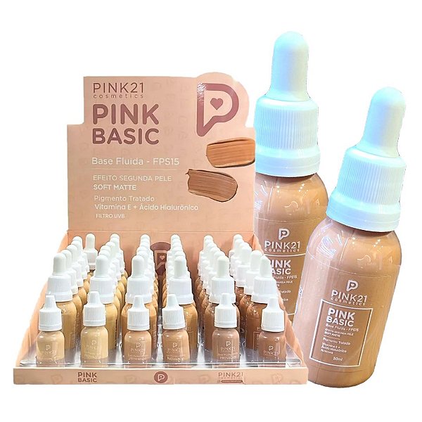 Pink 21 - Base Fluida Soft Matte FPS 15 PK1021 - 36 Und