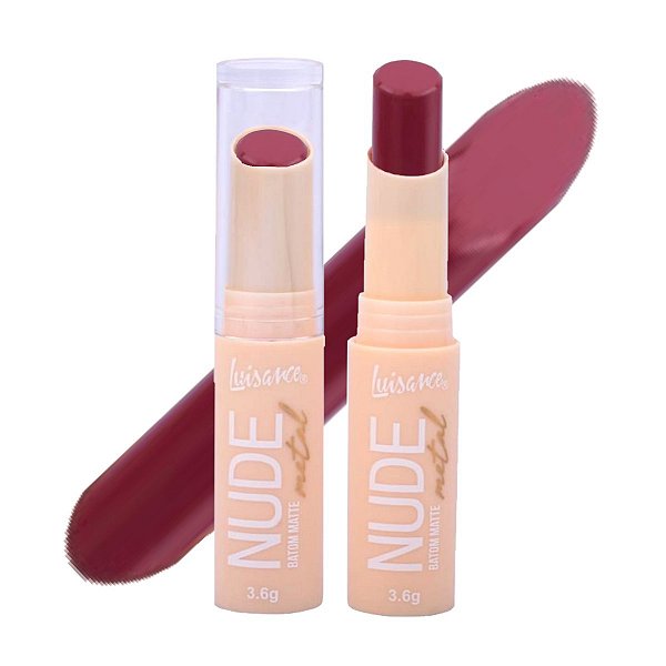 Luisance - Batom Matte Nude Metal COR 05 - 6 Und