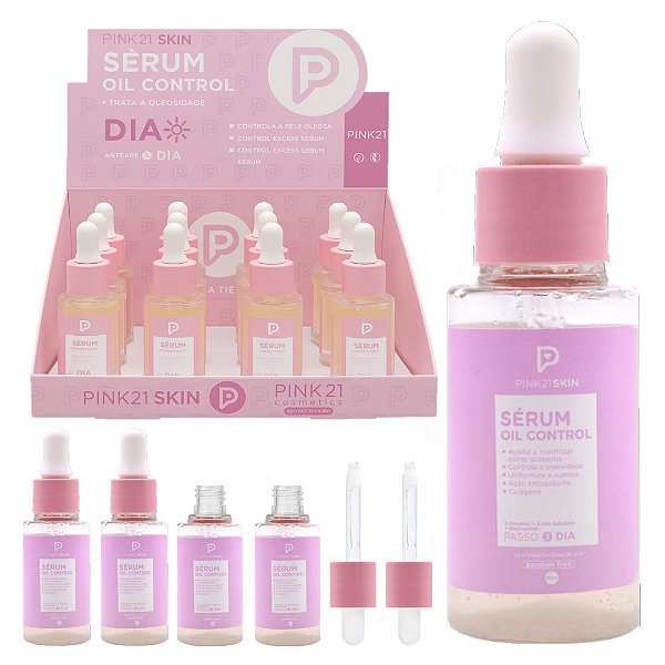 Pink 21 - Serum  Crontrole de Oleosidade Dia PK1007 - 12 Und