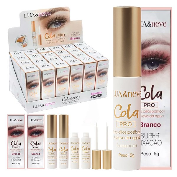 Lua e Neve - Cola Pro Para Cilios a Prova D'Agua - 24 Und