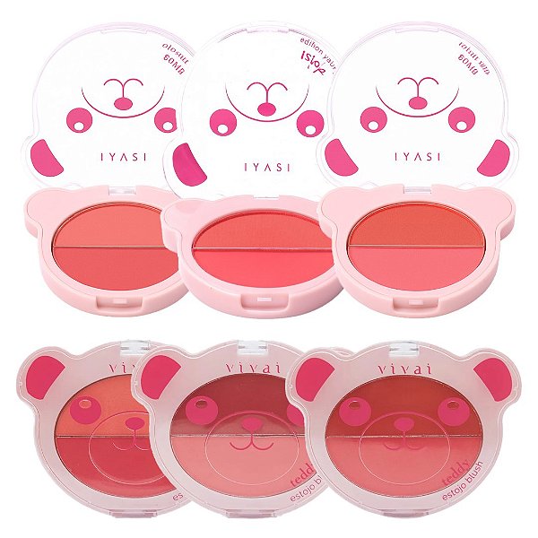 Vivai - Estojo Blush Duo Teddy VV4076 - 03 Und
