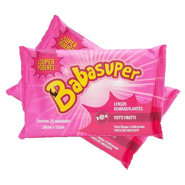 Super Poderes - Lenço Demaquilante Tutti Frutti Babasuper SP950