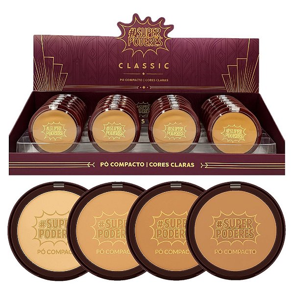 Super Poderes - Po Compacto Cores Claras SP0010ESF - 24 Und