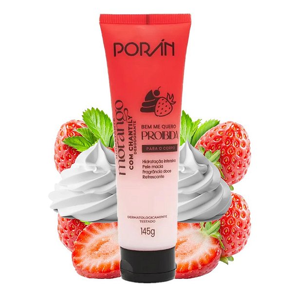 Poran - Hidratante Corporal Morango com Chantily PR260