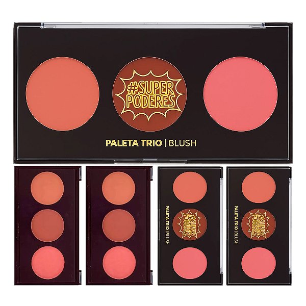 Super Poderes - Blush Contorno e Iluminador SP0014 -06 Und