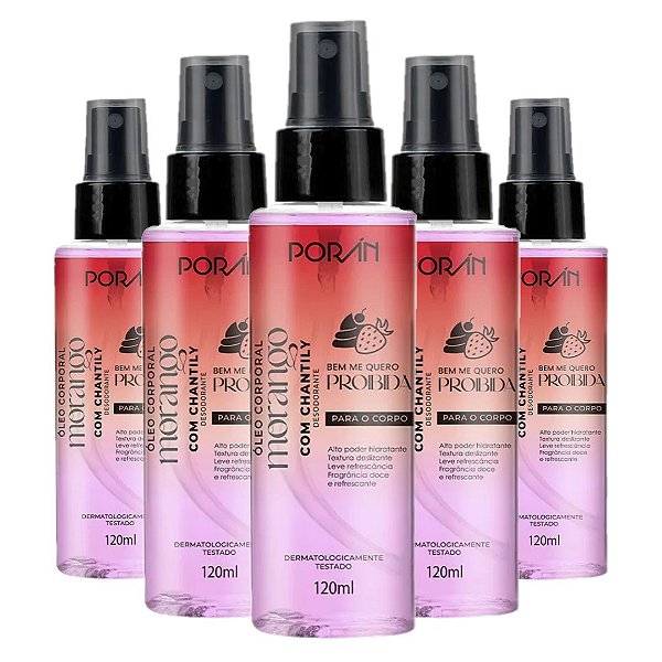 Poran - Oleo Corporal Morango com Chantily PR262 - 06 Und