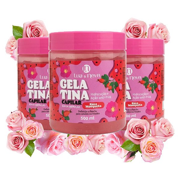 Lua e Neve - Gelatina Capilar Rosa Mosqueta LN5502038 - 06 Und