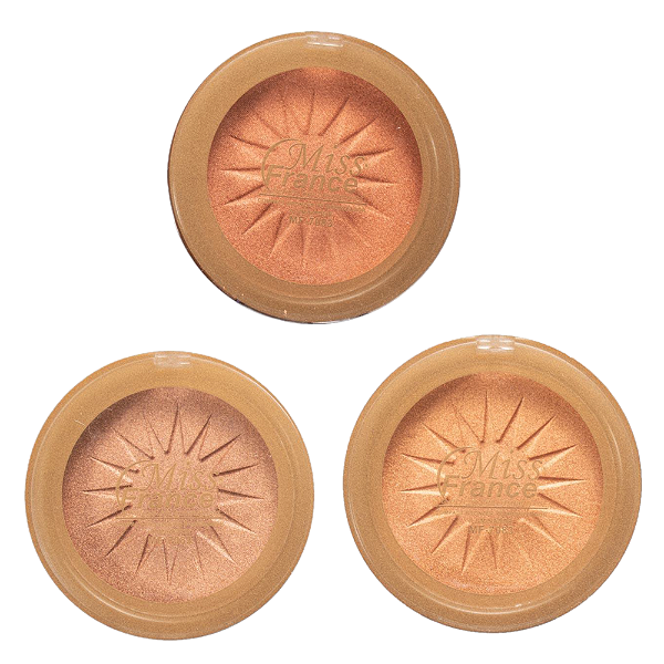 Miss France - Pó Bronzeador e iluminador MF7083 - 12 Und