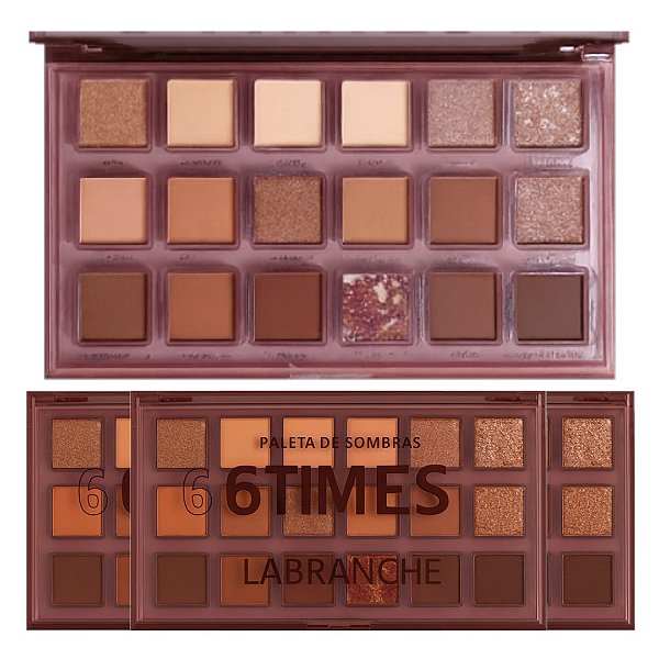 Labranche - Paleta de Sombras 6 Times 3 LA1115 - 6 Und