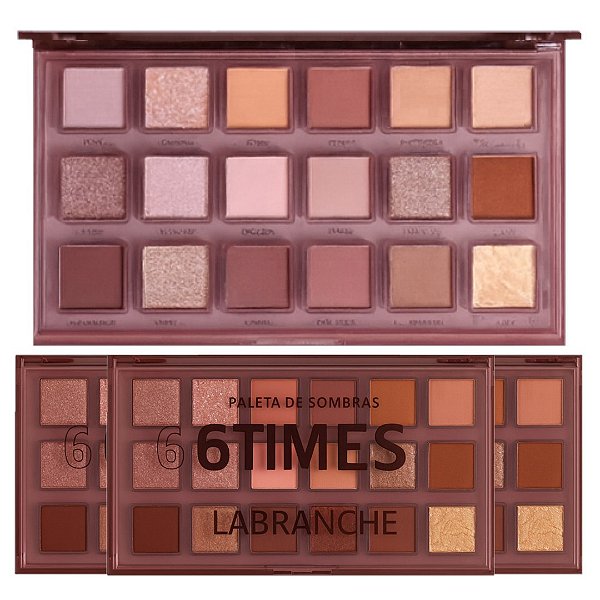 Labranche - Paleta de Sombras 6 Times 3 LA1115B - 6 Und