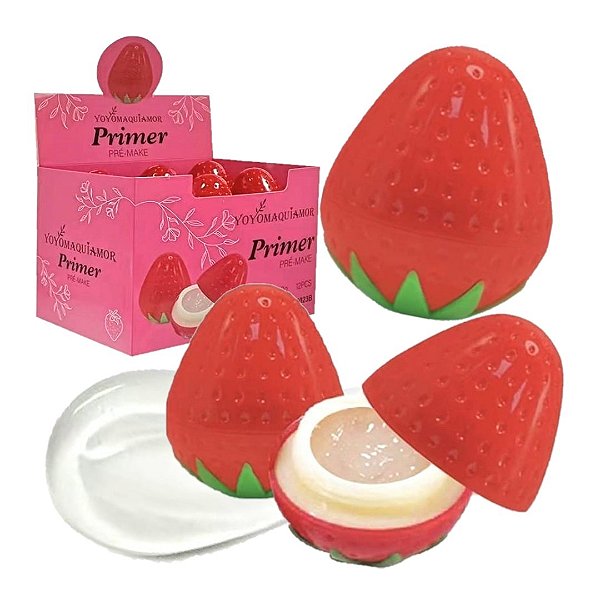 Yoyo Maquiamor - Morango Primer Facial YYC0023B - 12 Und