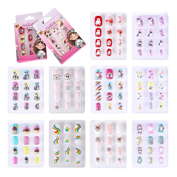 Vivai - Unhas Postiças Infantis Cutie 5070 - 12 Und
