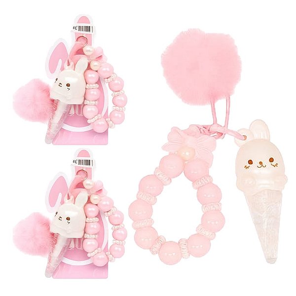 Amor Anjo - Lip Oil Coelho Fofo Chaveiro e Pompom - COR 01