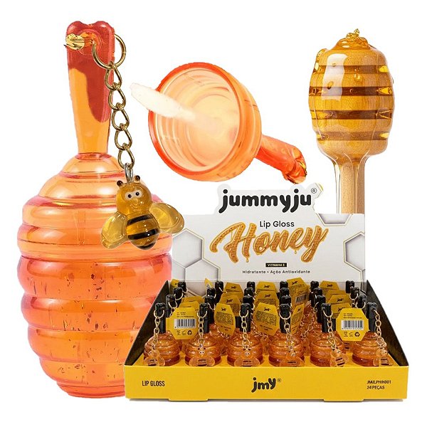 Jummyju - Lip Gloss Honey Pote de Mel JMJLPHN001 - 24 Und