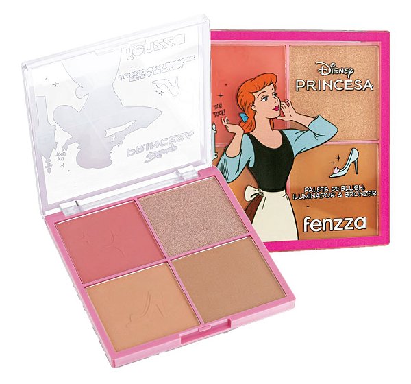 Fenzza - Paleta Blush Iluminador Contorno Dream DIS128