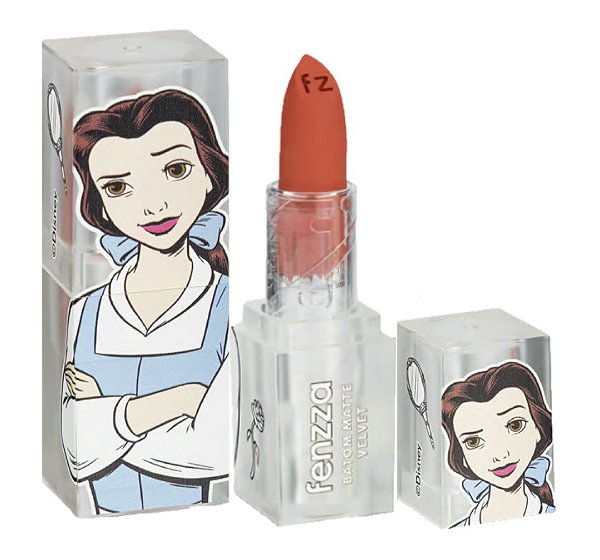 Fenzza - Batom Matte Velvet Princesa Booksmart DIS112