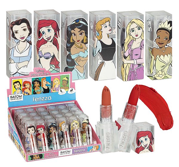 Fenzza - Batom Matte Velvet Princesa DIS112 - 24 Und