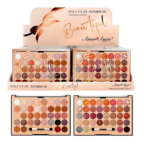 Amor Anjo - Paleta de Sombras Beautiful AMMS052 - 12 Und