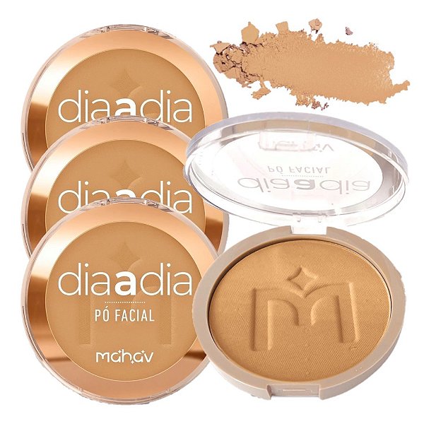 Mahav - Pó Facial Compacto Vegano Dia a Dia COR 3 - 06 Und