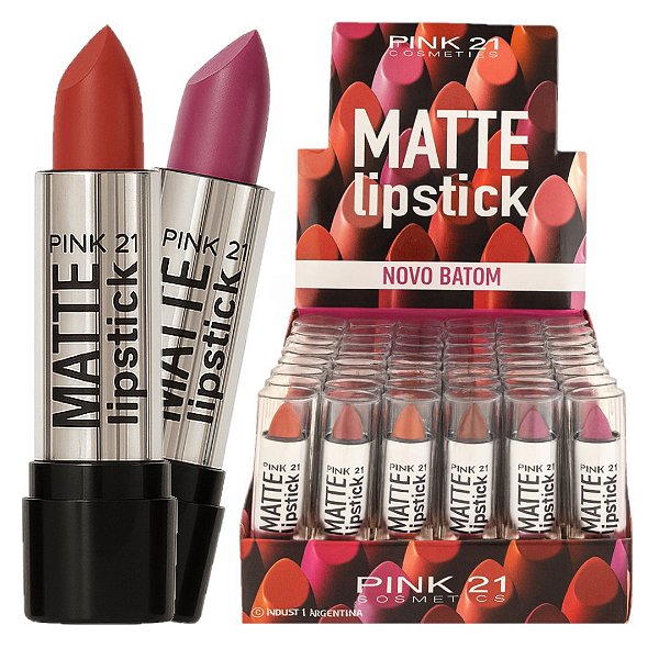 Pink 21 - Batom Soft Matte Lipstick - 48 Und