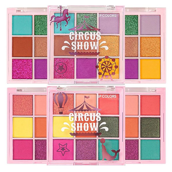 SP Colors - Paleta de Sombras Circus Show SP386 - 06 Und