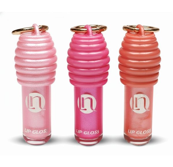 Lua e Neve - Lip Gloss Mel Colorido Chaveiro LN09130 - 06 Un