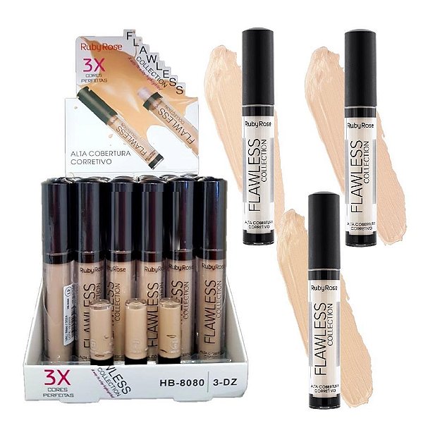 Ruby Rose - Corretivo Líquido Flawless HB8080 G1 - 36 Und