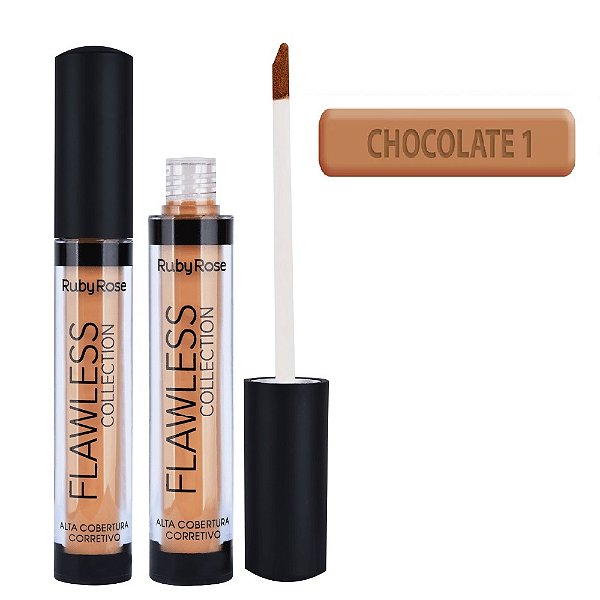 Ruby Rose - Corretivo Líquido Flawless HB8080 G3 Chocolate 1