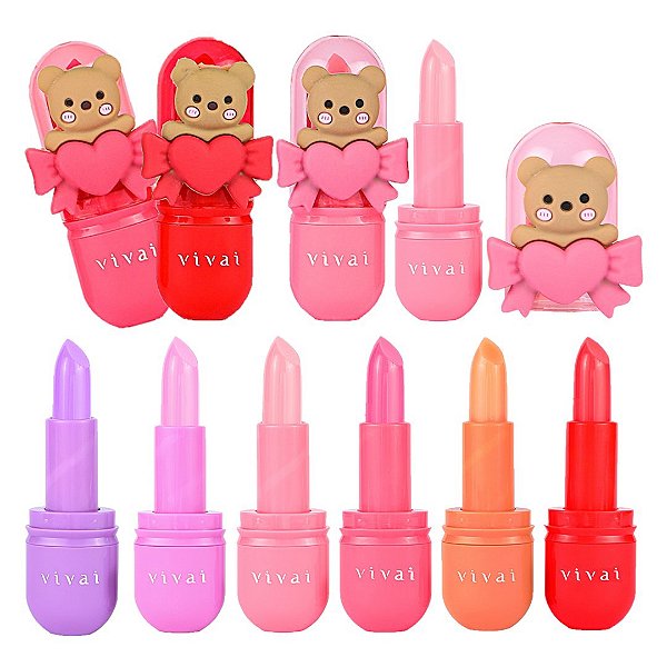 Vivai - Lip Balm Teddy Laço Fofo 3331 - 06 Und