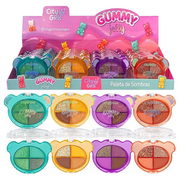City Girls - Paleta de sombras Gummy Jelly - 24 Und