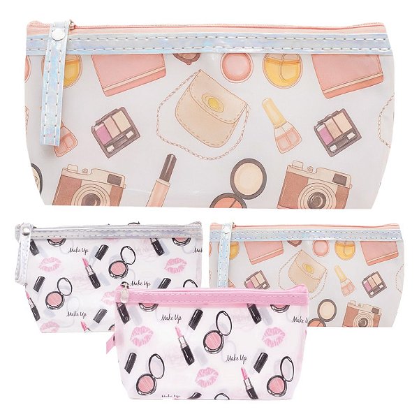 Importado - Necessaire Estampada Pequena HB87391 - 12 Und