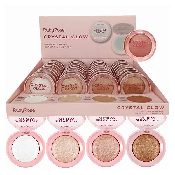 Ruby Rose - Iluminador Baked Crystal Glow HBM700 - 36 Und
