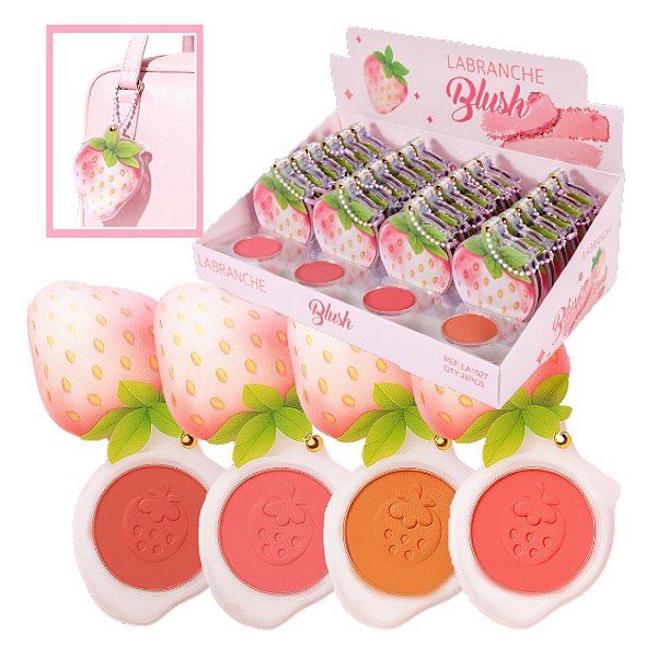Labranche - Blush Morango com Chaveiro LA1527 - 24 Und