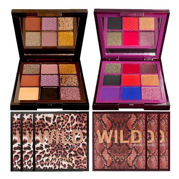 Febella - Sombras de Luxo com Espelho - 06 Unid