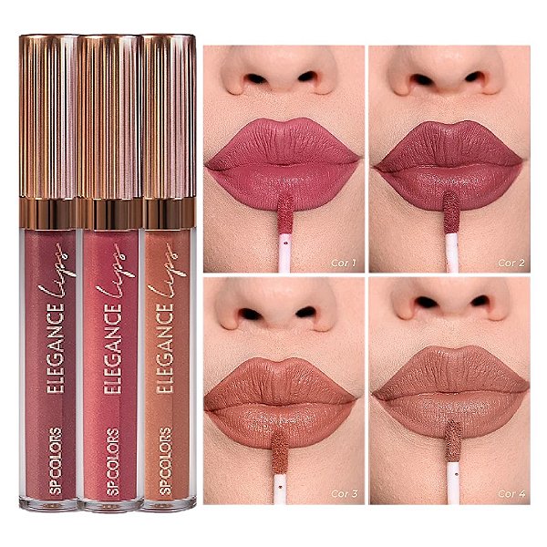 SP Colors - Batom Liquido Nudes Elegance Lips SP394 - 04 Und