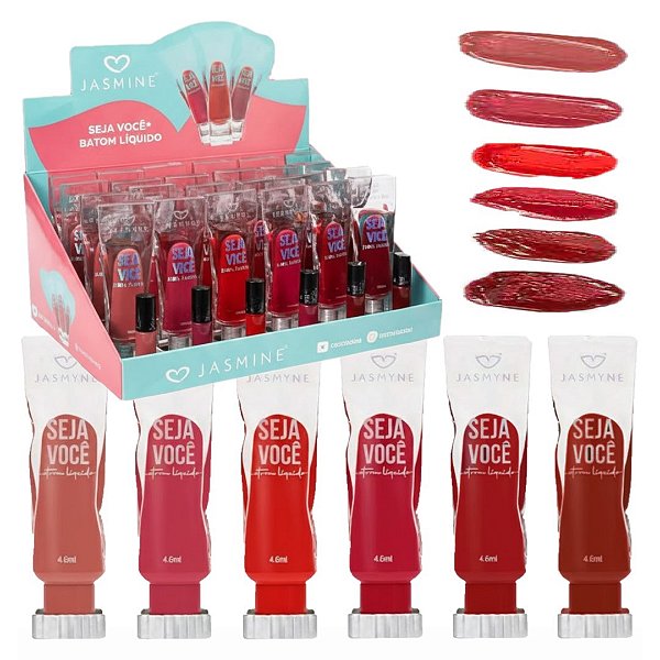 Jasmyne - Batom Liquido Seja Voce  JS17009B - 24 Und