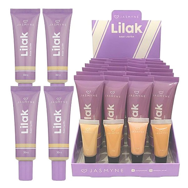 Jasmyne - Base Liquida Cores Claras Lilak JS08022 A - 24 Und