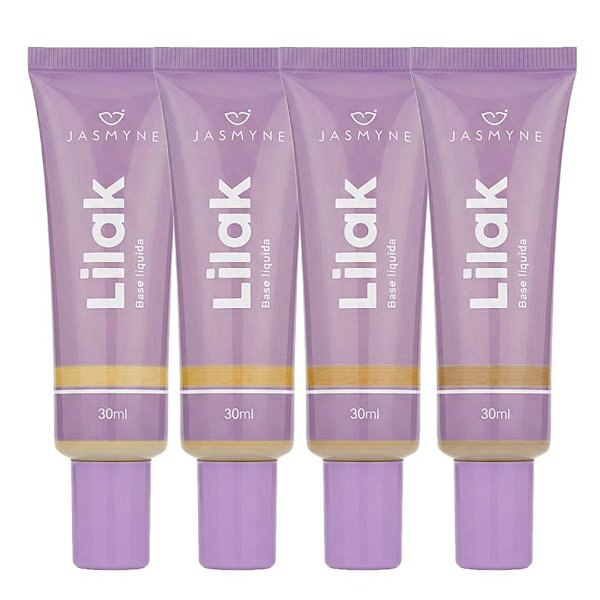 Jasmyne - Base Liquida Cores Escuras Lilak JS08022 B - 4 Und