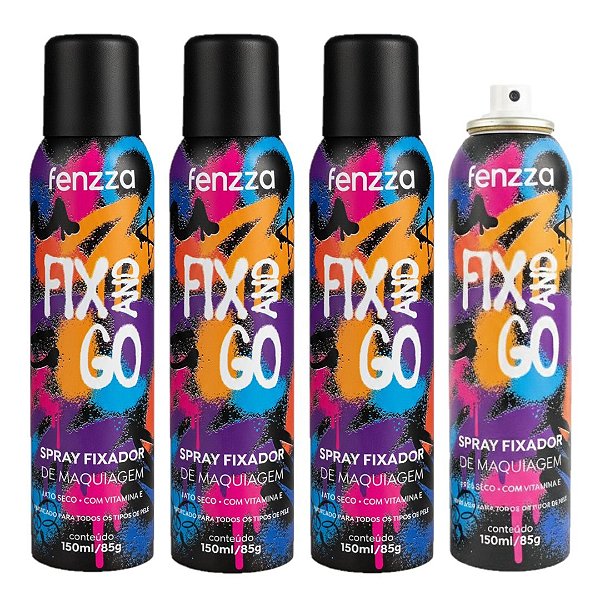 Fenzza - Fixador de Maquiagem Fix and Go FZ53041 - 06 Und