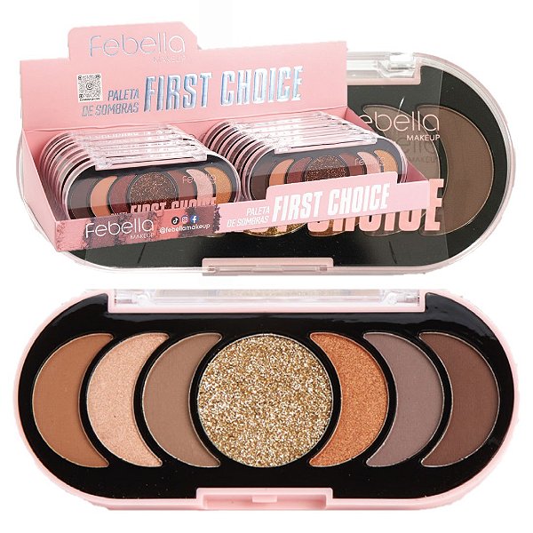 Febella - Paleta de Sombras First Choice PSO30348 B - 12 Und