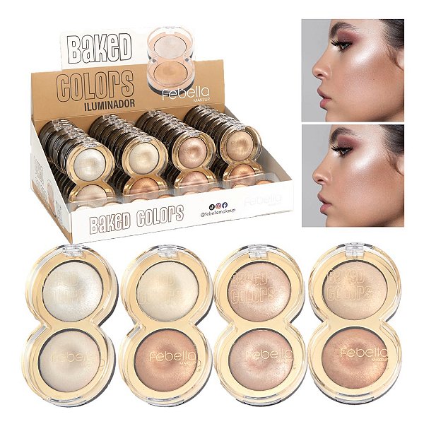 Febella - Iluminador Baked Colors MU50115 - 24 Und